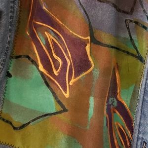 Dress painted by and designed by V.C.TORIAS